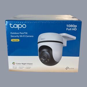Tapo 1080P Outdoor Wired WiFi Camera 360° View Pan Tilt Motion Tracking C500 NEW